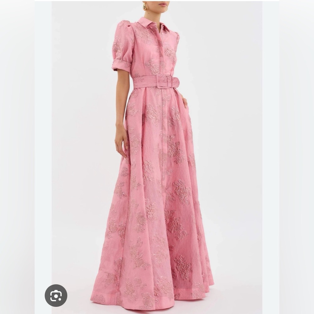 Annabella Short Puff Sleeve Dress with belt, size S
